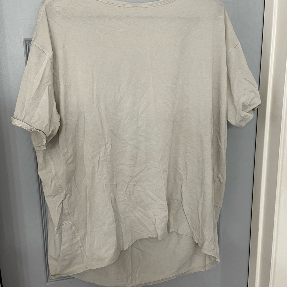 Lululemon Athletica Tan Boxy T-Shirt